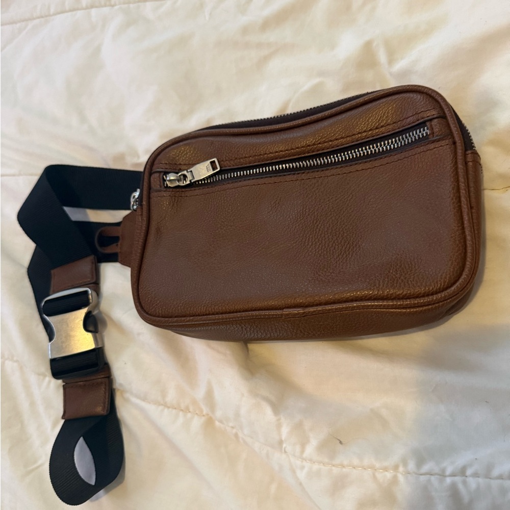 Brown Leather  Zara Crossbody Bag